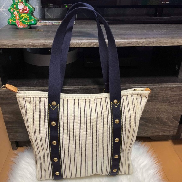 LOUIS VUITTON CABAS ANTIGUA STRIPES - VGUC SP1007 ‼️PURGE SALE‼️ - Picture 2 of 8